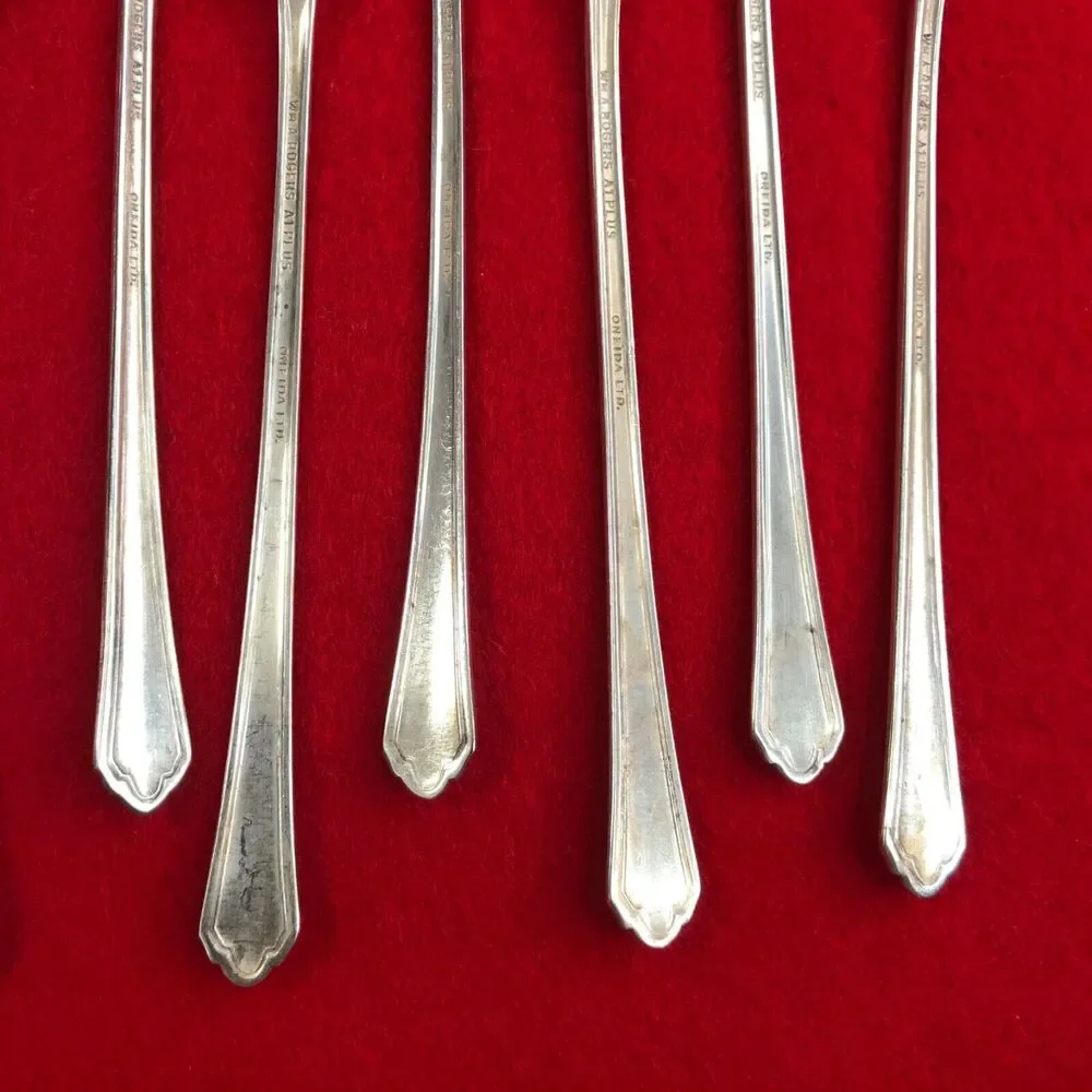 Lot of 10 Wm A. Rogers A1 Plus Oneida LTD Silver 6